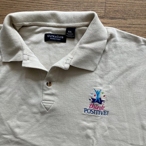 Ultra Club Think Positive Bundle of 4 Classic Polo Golf Shirts XXL - Picture 2 of 15